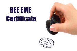 BEE EME Certificate