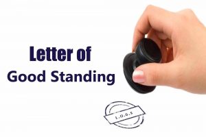Letter Of Good Standing